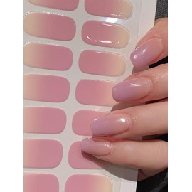 Gel Nail Seals, Gradient, For Hands, 28 Pieces, With Manicure Membrane, Just Stick, Nail Design, Nail Art, Nail Wrap, Nail Jewelry, Popular, Cute, For Beginners (CS-081)