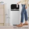 GarveeHome Kitchen Trash Can, 8 gal Stainless Steel Garbage Can