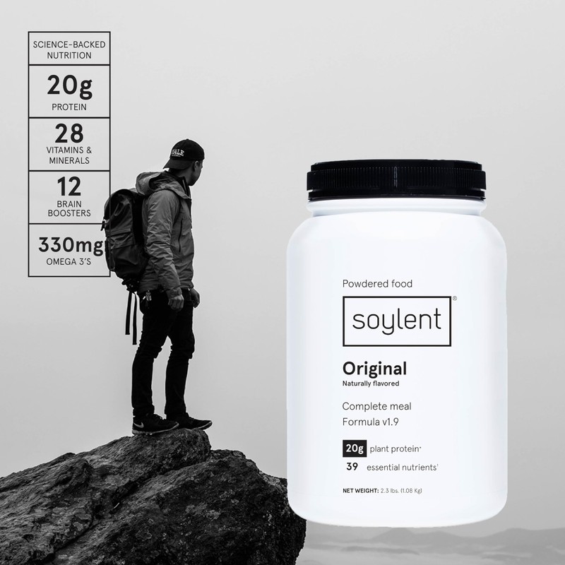 Soylent Complete Nutrition Meal Replacement Protein Powder, Original - Plant