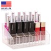 TIKA 24 Slot Clear Acrylic Lipstick Holder - Cosmetic Organizer