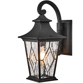 NAXTTII Porch Light Outdoor Modern Outside Sconce Lights in Black Finish 18 Inch Large Garage Outdoor Wall Lamp for House Garage and Entryway