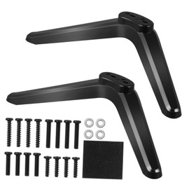 Sosoport 2 Pcs Tv Mount Stand Tabletop Tv Holder with Stable Support for Space Saving Plastic Brackets for Cabinets Shelves