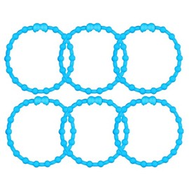 Baby Blue PRO Hair Ties: Easy Release Adjustable for Every Hair Type PACK OF 6