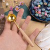 AUEAR, Wooden Handle Copper Wax Sealing Stamp Melting Spoon Seal