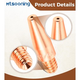 Mtsooning 20PK MIG Welding Gun Tapered Contact Tips KP2744-035T 0.035'' Replacement for Lincoln Magnum PRO 100L 175L 250L MIG Welding Gun