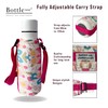 Bottlesoc Water Bottle Holder with Shoulder Strap | Evergreen Flower