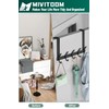 MIVITOOM Over Door Hooks, Over Door Towel Rack with 5