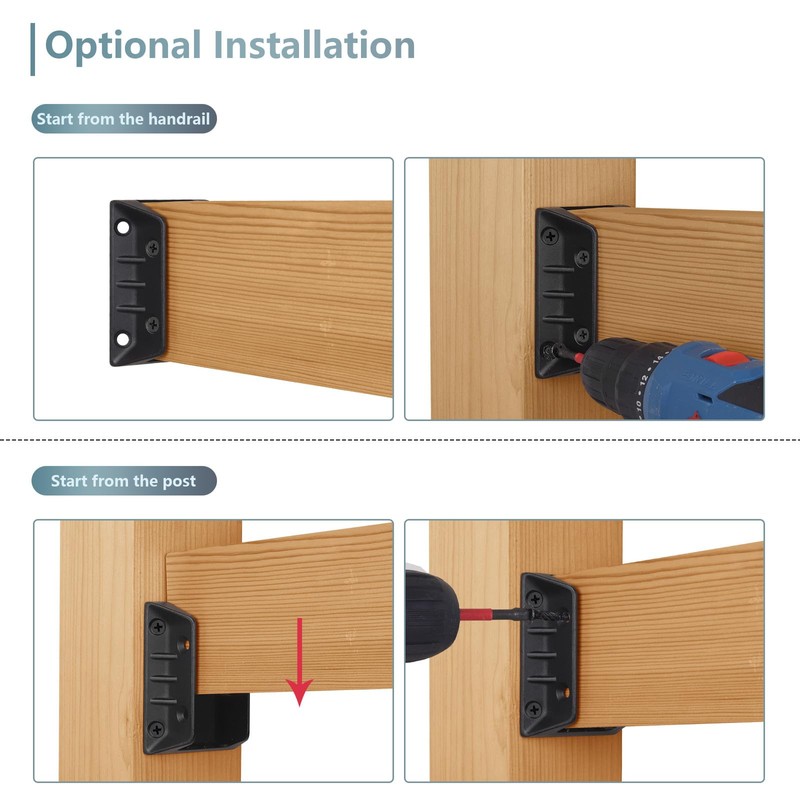 Steel DN Mate 6 Pack ADC-12 Aluminum Deck Railing Bracket