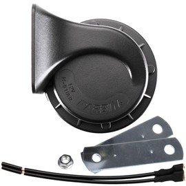 FARBIN Compact Horn 12V Car Horn Loud Hi Tone 510HZ Waterproof Auto Horn Electric Snail Horn Universal for Any 12V Vehicles (Single high pitched snail horn, 12v)