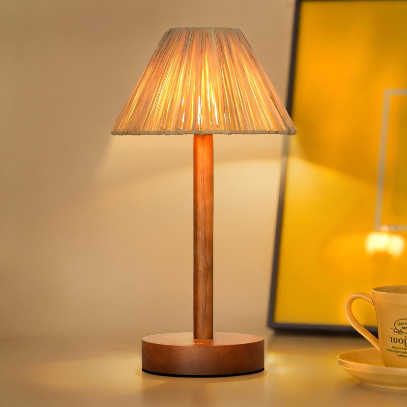 Bedside Lamp for Bedroom Decor - Dimmable Touch Table Lamp,