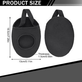 MIRKUZI Overshoes 2 Pack Black Bicycle Overshoes, Bicycle Toe Overshoes for Women and Men, Bicycle Anti-Slip Bicycle Overshoes