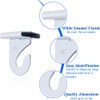 60 Pairs Aluminum Ceiling Hooks for Drop-Ceiling T-Bars Right and