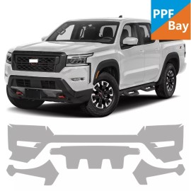 Unbranded For Nissan Frontier Pro 4X/ProX 2022-2024 Front Bumper Paint Protection Film PPF