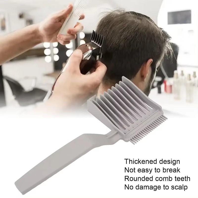 Fade Combs Tool for Men's,2pcs Curved Positioning Flat Top Hair