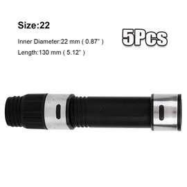 UCCKEYI 5Pcs Spinning Reel Seat 22#,22.0mm Long Nut Reel Seat Rod Building for Fishing Rod Handle Rod Building Fishing Reel