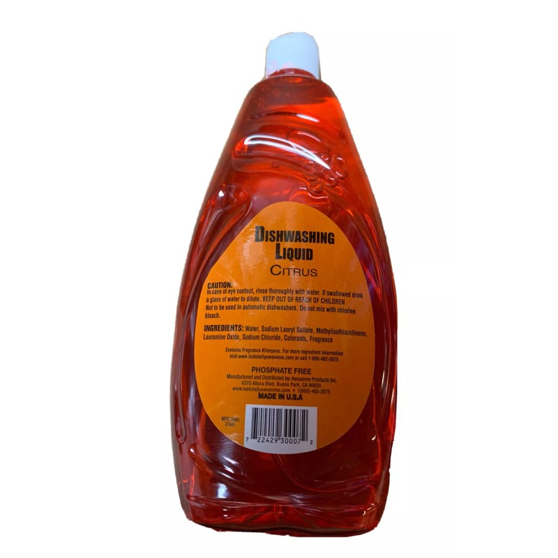 Awesome Ultra Deluxe Liquid Dish Detergent Citrus 30 Oz 12