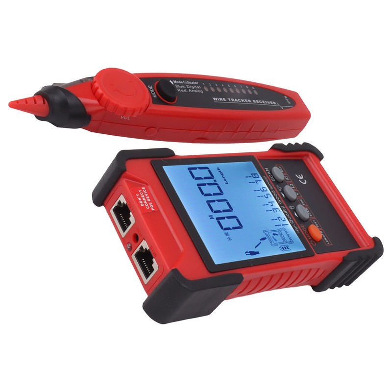 ET616 Network Cable Tester Multimeter Multifunctional Line Finder with LCD