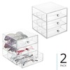 iDesign Divided 3-Drawer Stackable Organizer for Glasses, Sunglasses, and Readers
