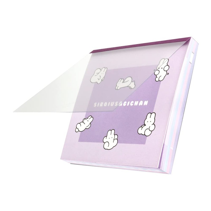 Sunstar Stationery Shiroiusagichan Memo Square Light Purple S2838109