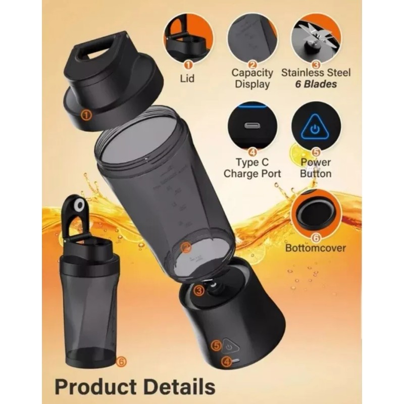 Suodoka Fit Compact Personal Blender, 24 Oz Brand NewFree Shipping