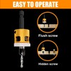 BURTOK Adjustable Depth 1/8" x3/8" Countersink Drill Bit, Low Friction