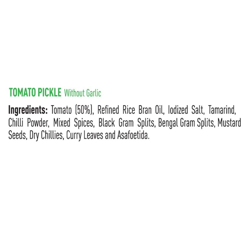 Priya Tomato Pickle without Garlic (300 g)