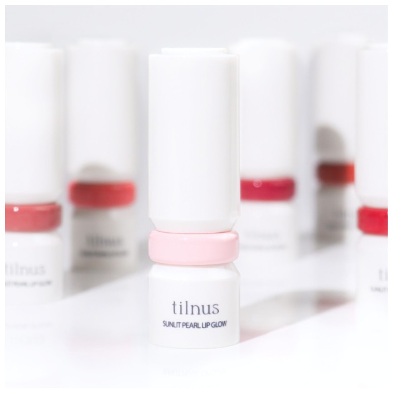 TILNUS Sunlit Pearl Lip Grow 3g, Color:12 Crimson Ray