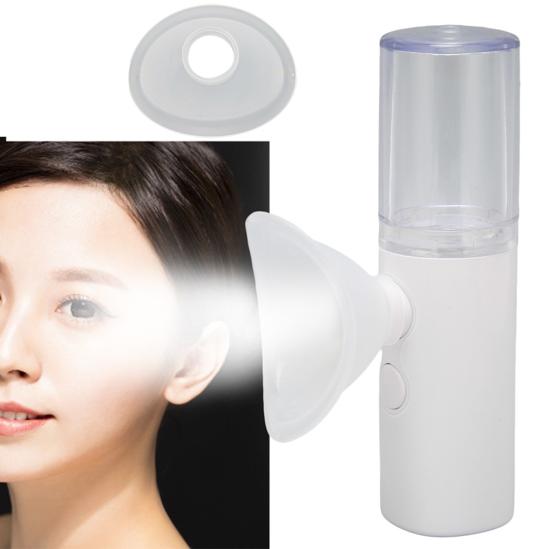 Portable Eye Sprayer Nanometer Facial Atomizer Handheld Facial Moisturizing MachineWhite
