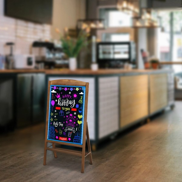 Unbranded LED CHALKBOARD A-FRAME Single Sided Menu Restaurant Sign Sidewalk