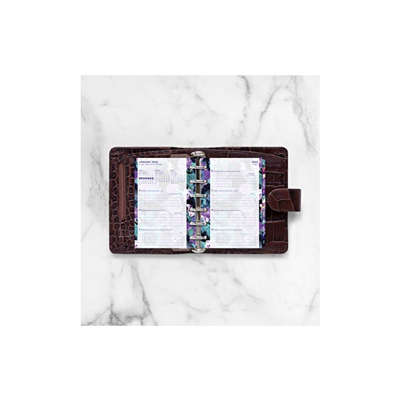 Filofax Pocket Illustrated Floral Week on 2 Pages 2022 Diary