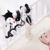 Kulveanju Spiral Pram Toys for Babies - Black and White