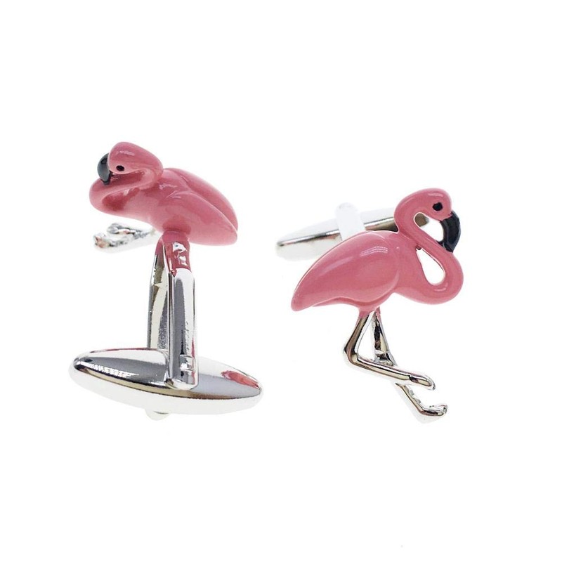 Cuff-Arts Cufflinks for Men Flamingo Cufflinks with a Gift Box