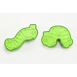 Yaksell Harapeko Baby Swaddle Cutter Set of 2 Cookie Cutters with Recipe for Kids Green
