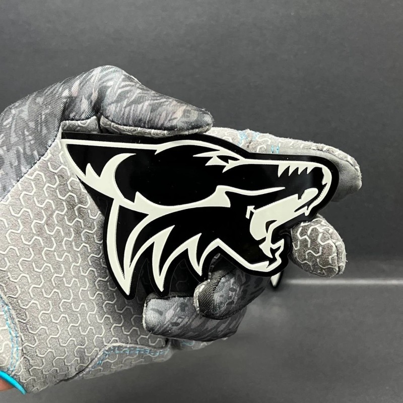 Emblem Badge 2PCS COYOTE Emblem Badges Fender Angry Aggressive Racing