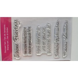 Clear Stamp Schöne Feiertage, 7,4x10,5cm