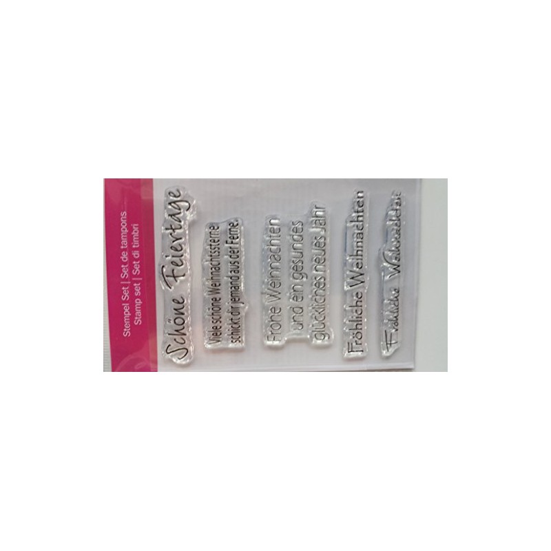 Clear Stamp Schöne Feiertage, 7,4x10,5cm