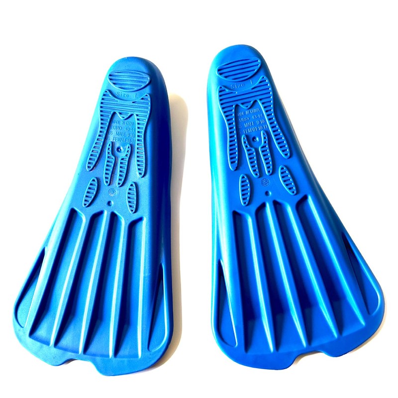 Swimz Missile Short Blade Swim Training Fins - Royal Blue