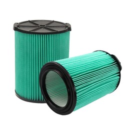 2 Pack Replacement VF6000 5-Layer Vacuum Pleated Filter Compatible with Ridgid Shop Vac 5-20 Gallon Wet/Dry Vacuums WD5500 WD0671 WD6425 WD7000 WD1280 WD1851 WD1680 WD1956 RV2400A 1400RV RV2600B