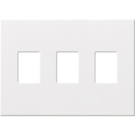 Lutron VWP-3-WH Vareo, 3-Gang Wallplate in White, matte finish