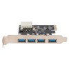 PCIE to USB 3.0 Expansion Card with 4 USB3.0 Ports