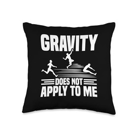 Long Jump Track Shoes Track Cleats Track Spikes Long Jumper Throw Pillow