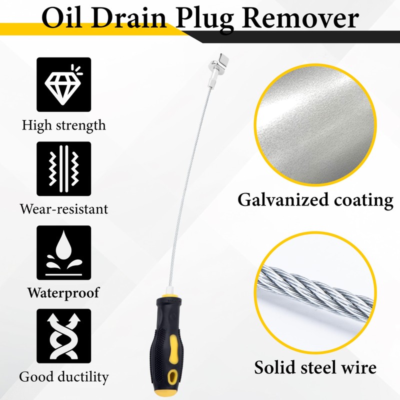 ecocstm Strong Magnetic Oil Drain Plug Remover Tool, Oil Drain