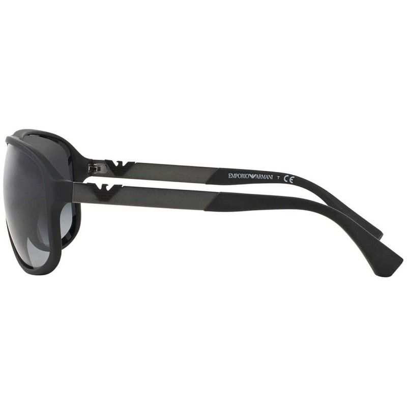 Emporio Armani EA4029-50638G Lunettes de Soleil CAOUTCHOUC NOIR avec Lentille