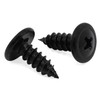 #10 x 1/2" Black Modified Wafer Truss Head Wood Screws,