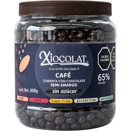 Xiocolat Cafe con Chocolate sin Azucar 65% Cacao (1 Vitrolero)