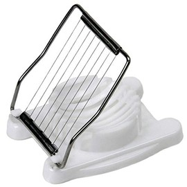 Chef Craft Basic Plastic Egg Slicer, 4 inches in length 8 stainless steel wires, White