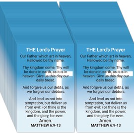 240pcs Gospel Tracts Plan of Salvation Cards Pocket Holy Prayer Cards Bible Tracts Inspirational Mini Bibles Christian Tracts for Evangelism Church Gifts (The Lord’s Prayer, 3.5 x 2.24 In)