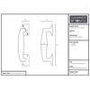 Hammer and Tongs - Forged Barn Door Handle - H150mm