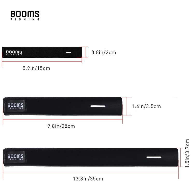 Booms Fishing RS3 5.9" Fishing Rod Wrap Pole Straps for