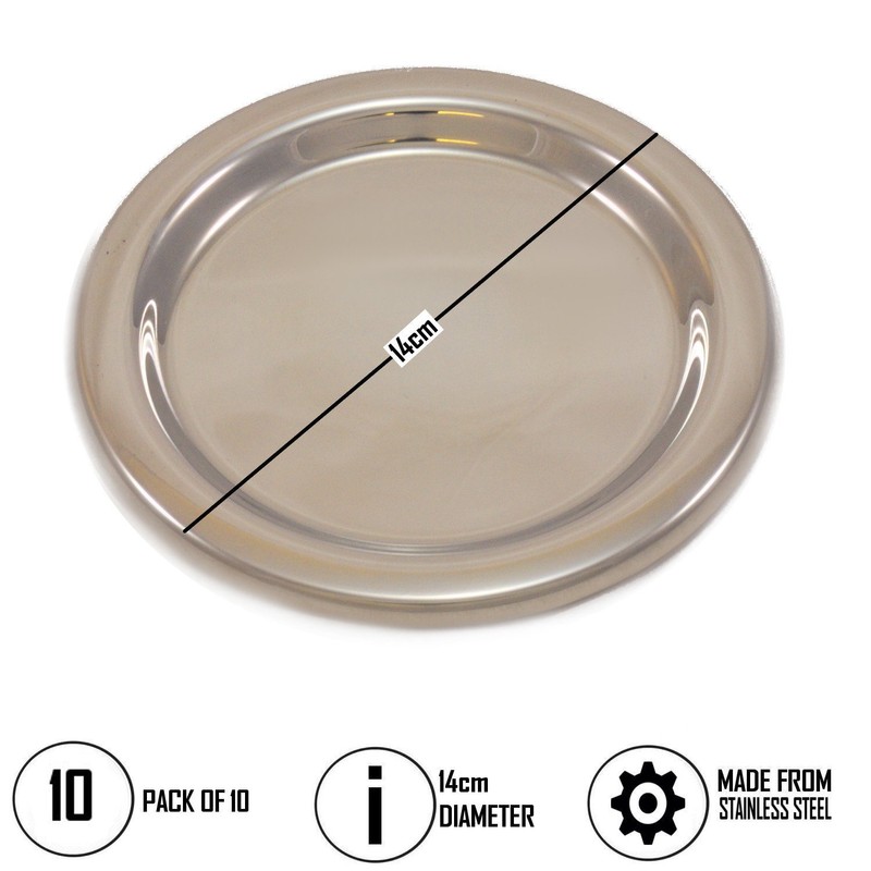 Chef-Hub Stainless Steel Tip Tray, Bill Presenter, Money Dish, Cash